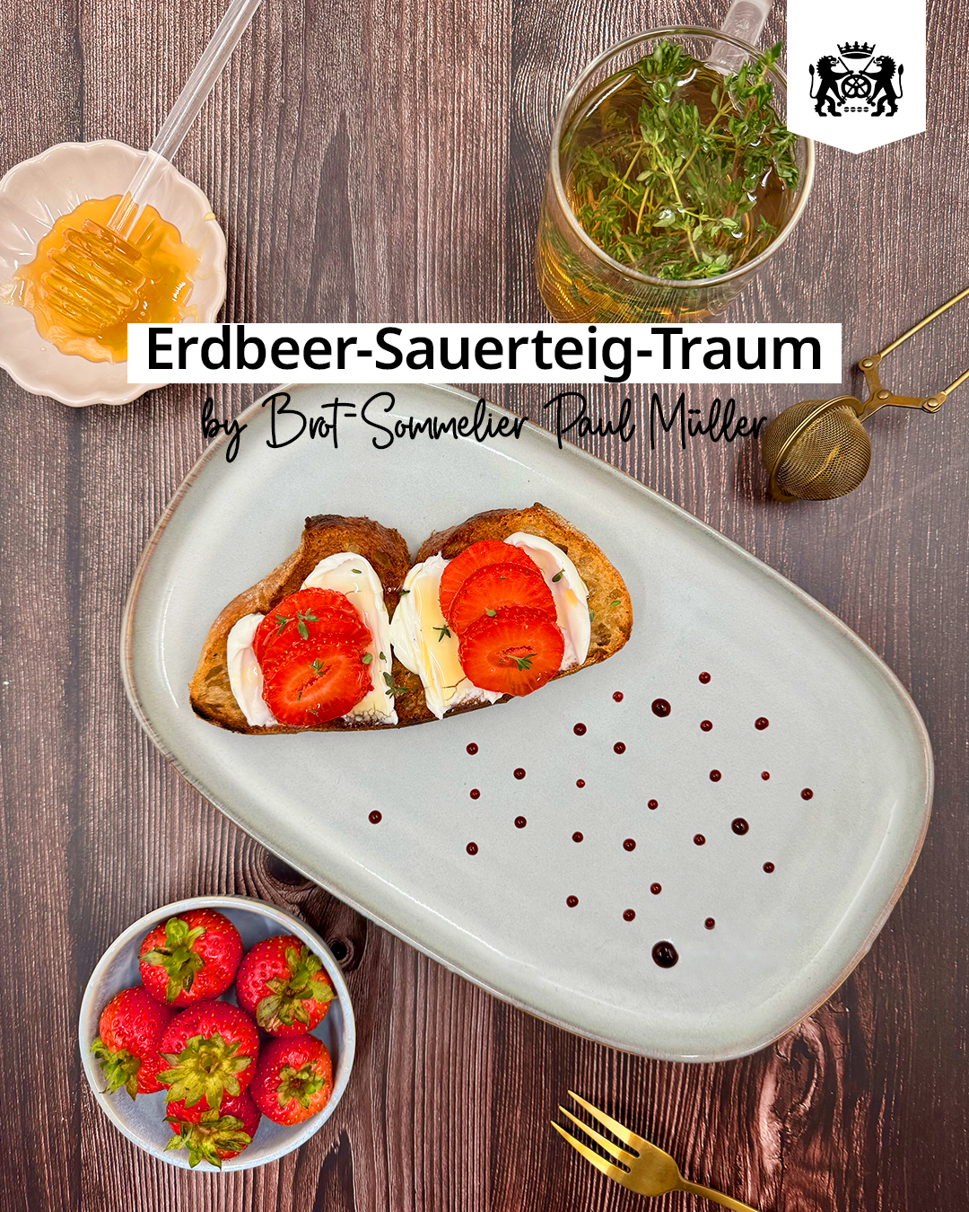 Erdbeeren-Sauerteig-Traum