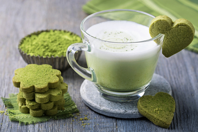 Gebäck zum Matcha
