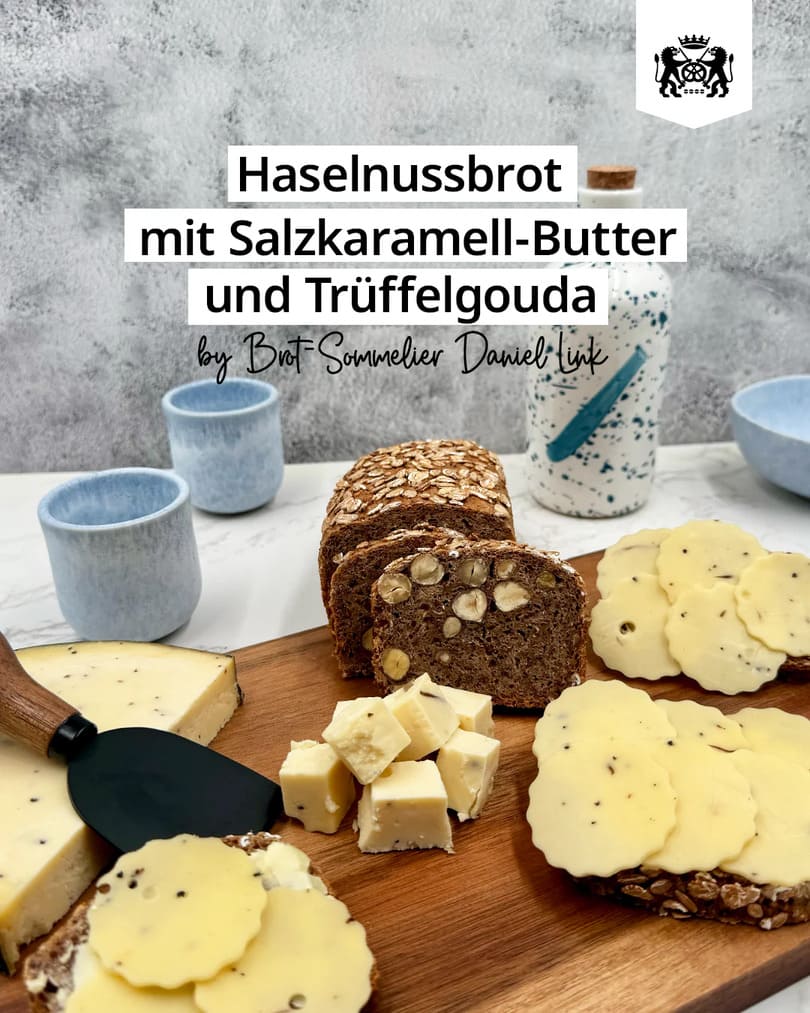 Haselnussbrot mit Salzkaramell-Butter