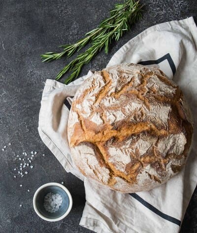 Party-Ciabattabrot mit Pfirsich und Käse