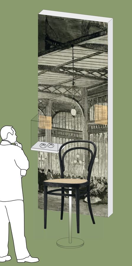 Kaisersemmel und Stuhl